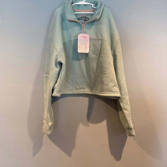 Reel Life Women's Phaedra LS Coastal Performance Ocean Breeze Stamp - Picture 1 of 5